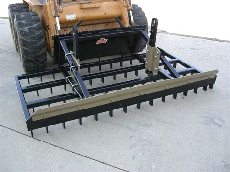 dirt rake for skid steer|landscape rake for skid steer.